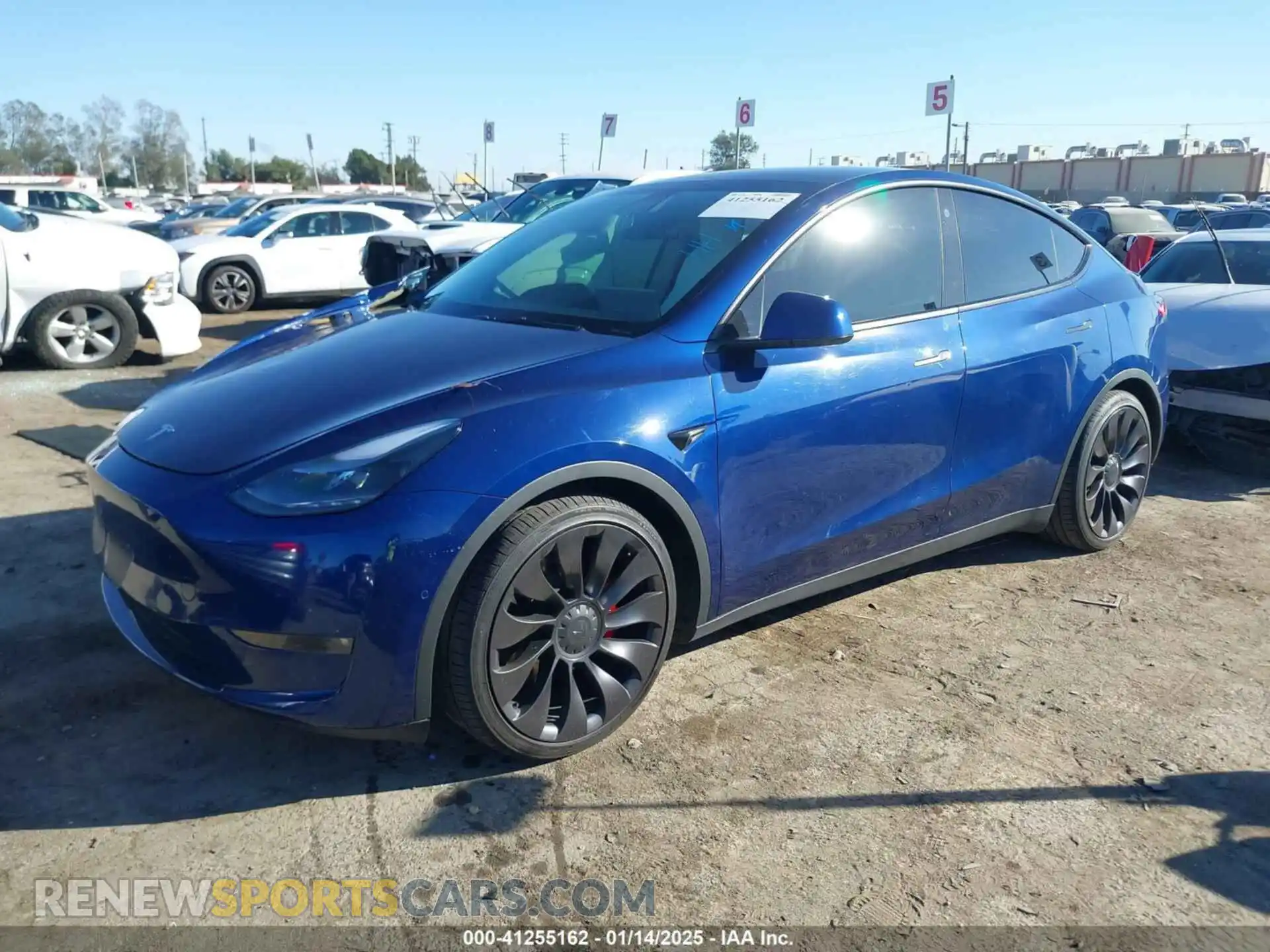 2 Photograph of a damaged car 7SAYGDEF3NF409494 TESLA MODEL Y 2022