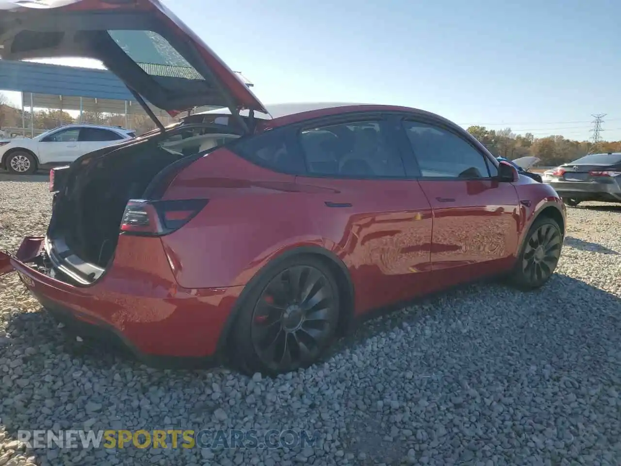 3 Photograph of a damaged car 7SAYGDEF3NF442026 TESLA MODEL Y 2022