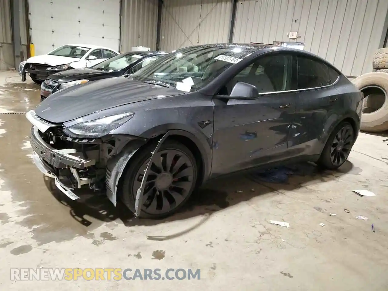1 Photograph of a damaged car 7SAYGDEF3NF444522 TESLA MODEL Y 2022