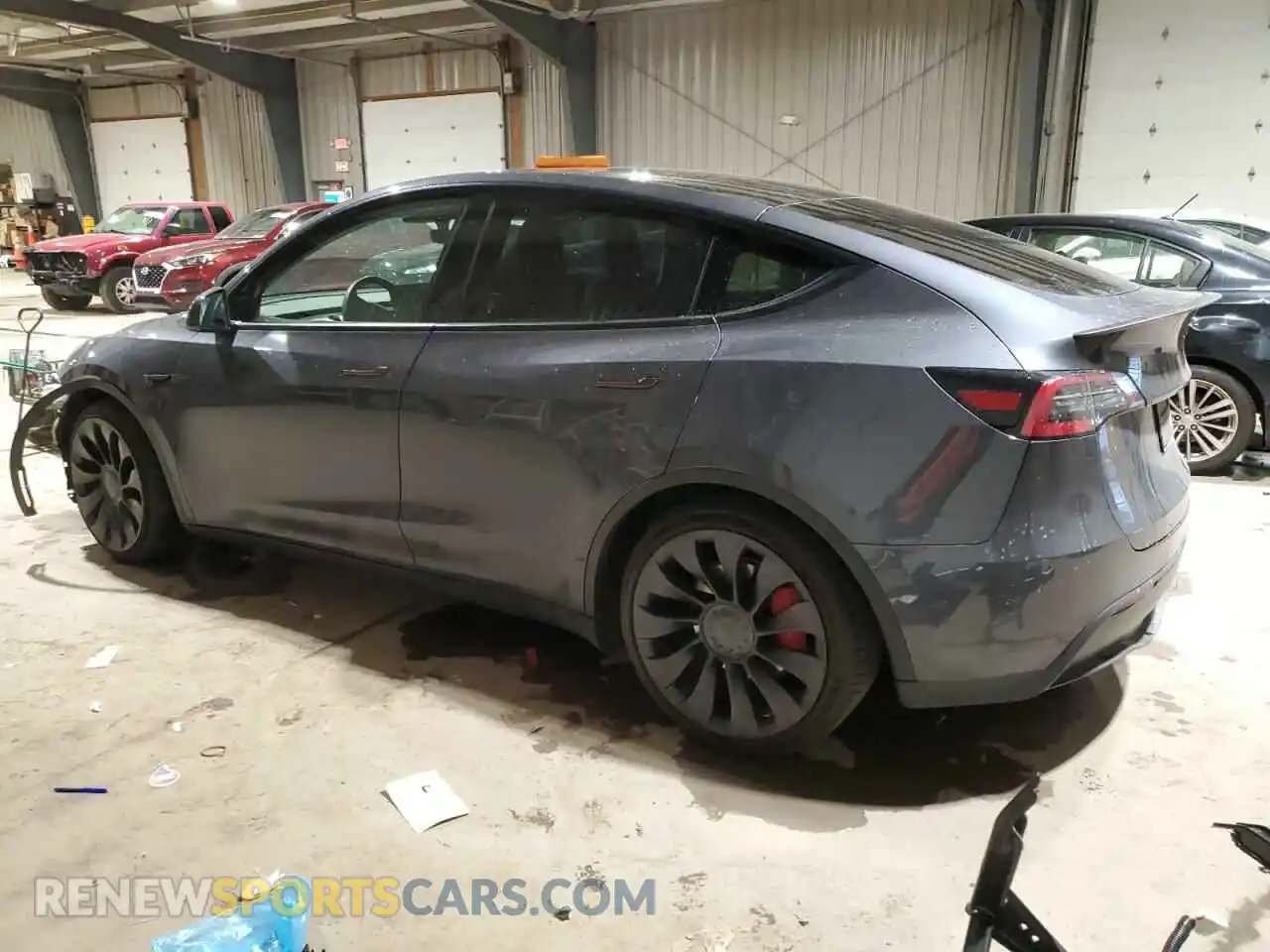 2 Photograph of a damaged car 7SAYGDEF3NF444522 TESLA MODEL Y 2022