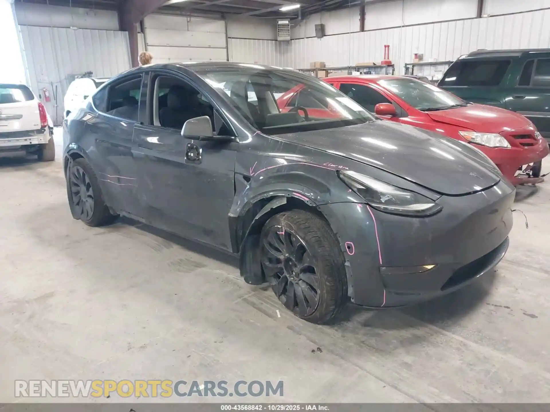 1 Photograph of a damaged car 7SAYGDEF3NF456539 TESLA MODEL Y 2022