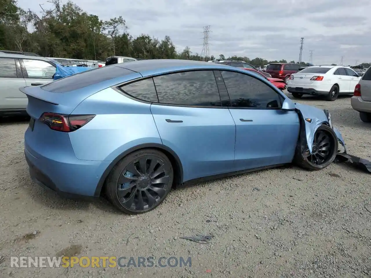 3 Photograph of a damaged car 7SAYGDEF3NF464110 TESLA MODEL Y 2022