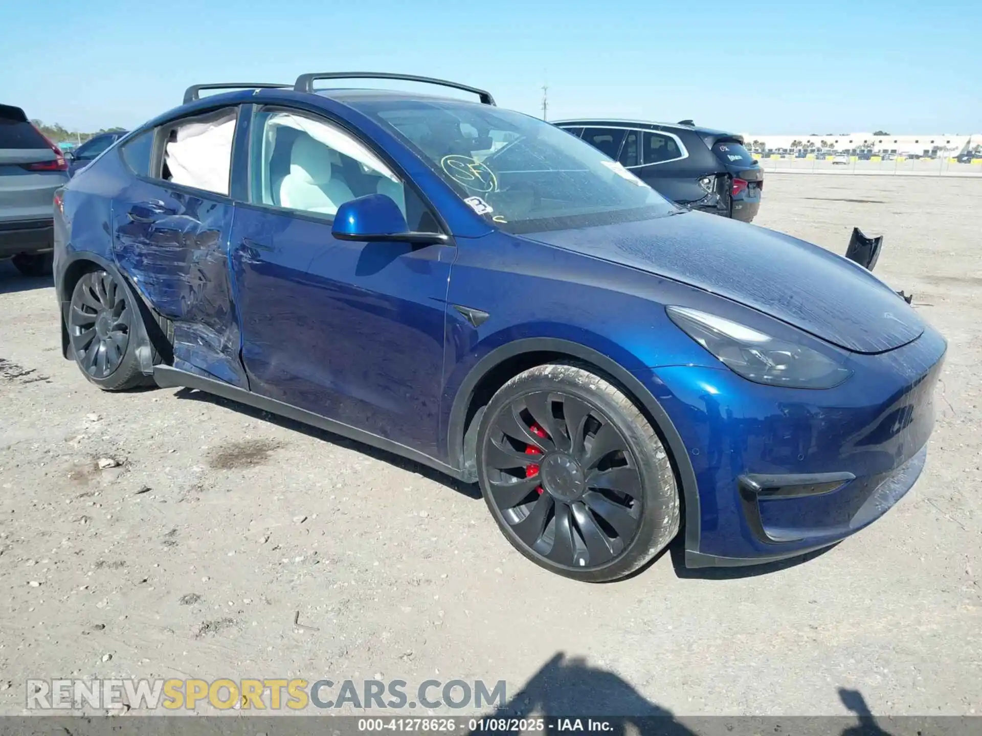 1 Photograph of a damaged car 7SAYGDEF3NF465967 TESLA MODEL Y 2022
