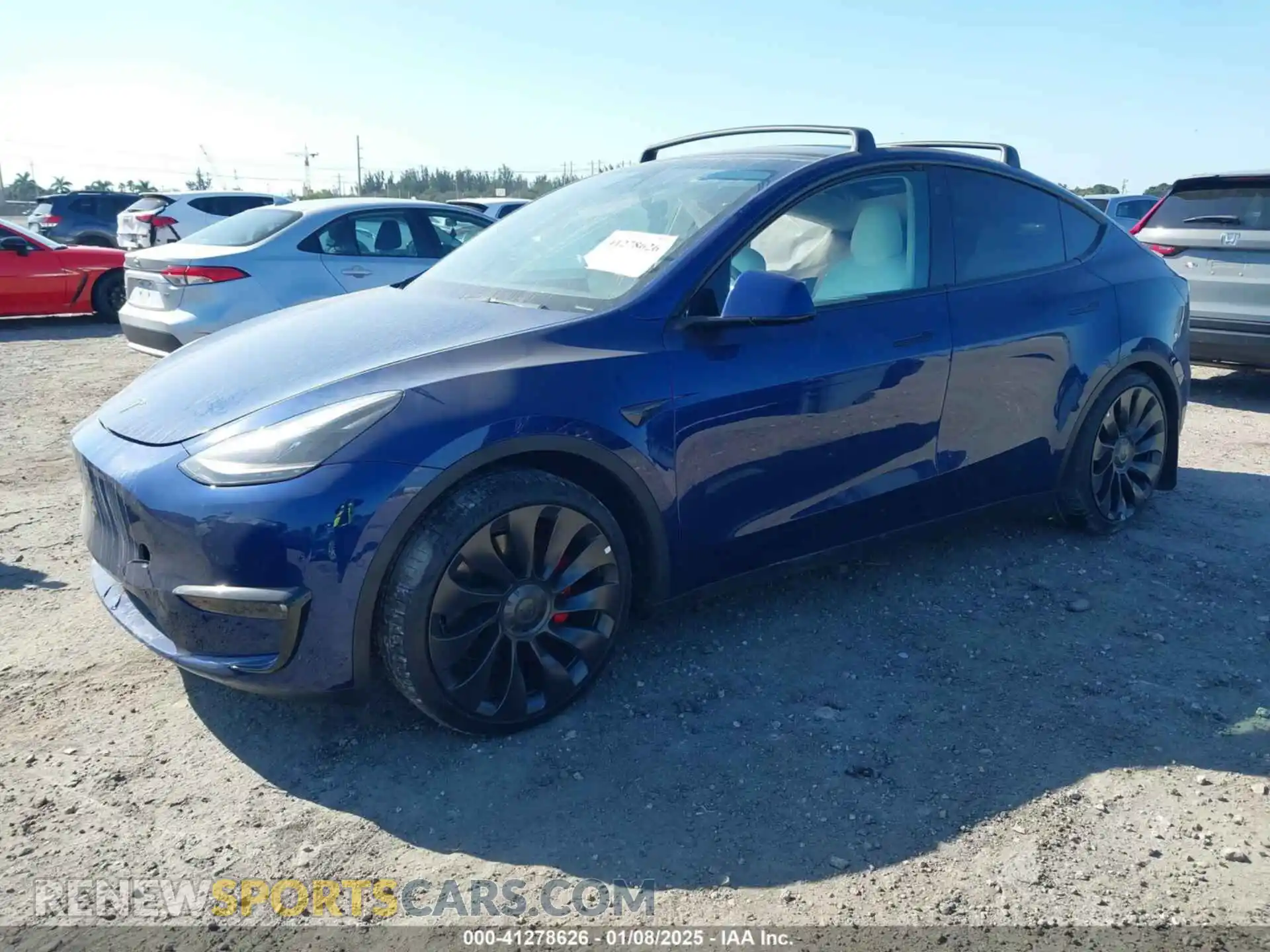 2 Photograph of a damaged car 7SAYGDEF3NF465967 TESLA MODEL Y 2022