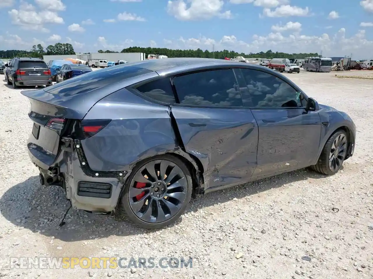 3 Photograph of a damaged car 7SAYGDEF3NF530218 TESLA MODEL Y 2022