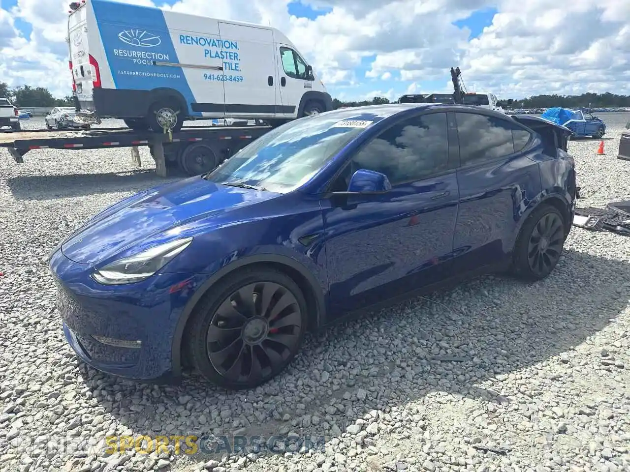 1 Photograph of a damaged car 7SAYGDEF3NF531062 TESLA MODEL Y 2022