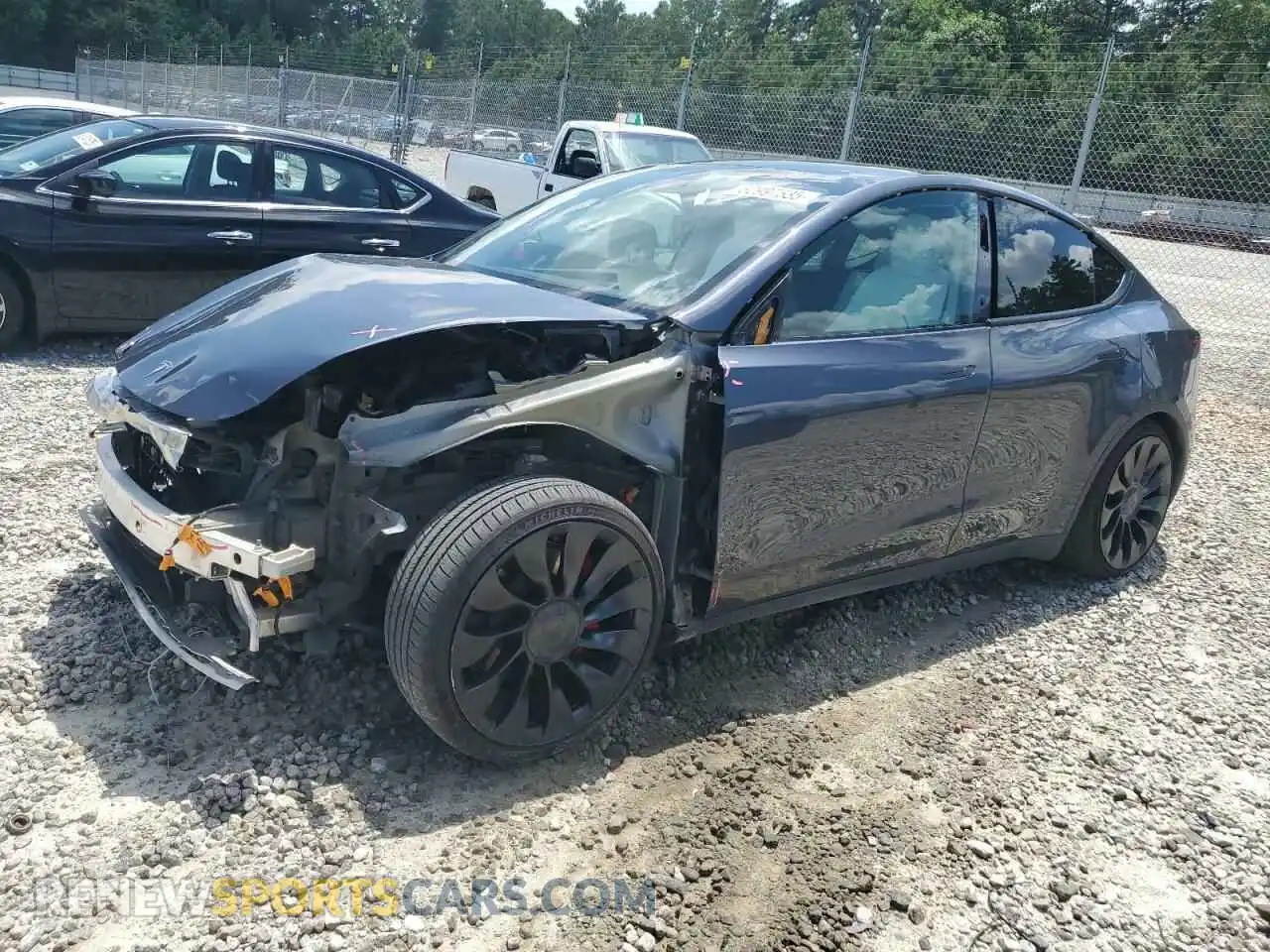 1 Photograph of a damaged car 7SAYGDEF3NF532311 TESLA MODEL Y 2022