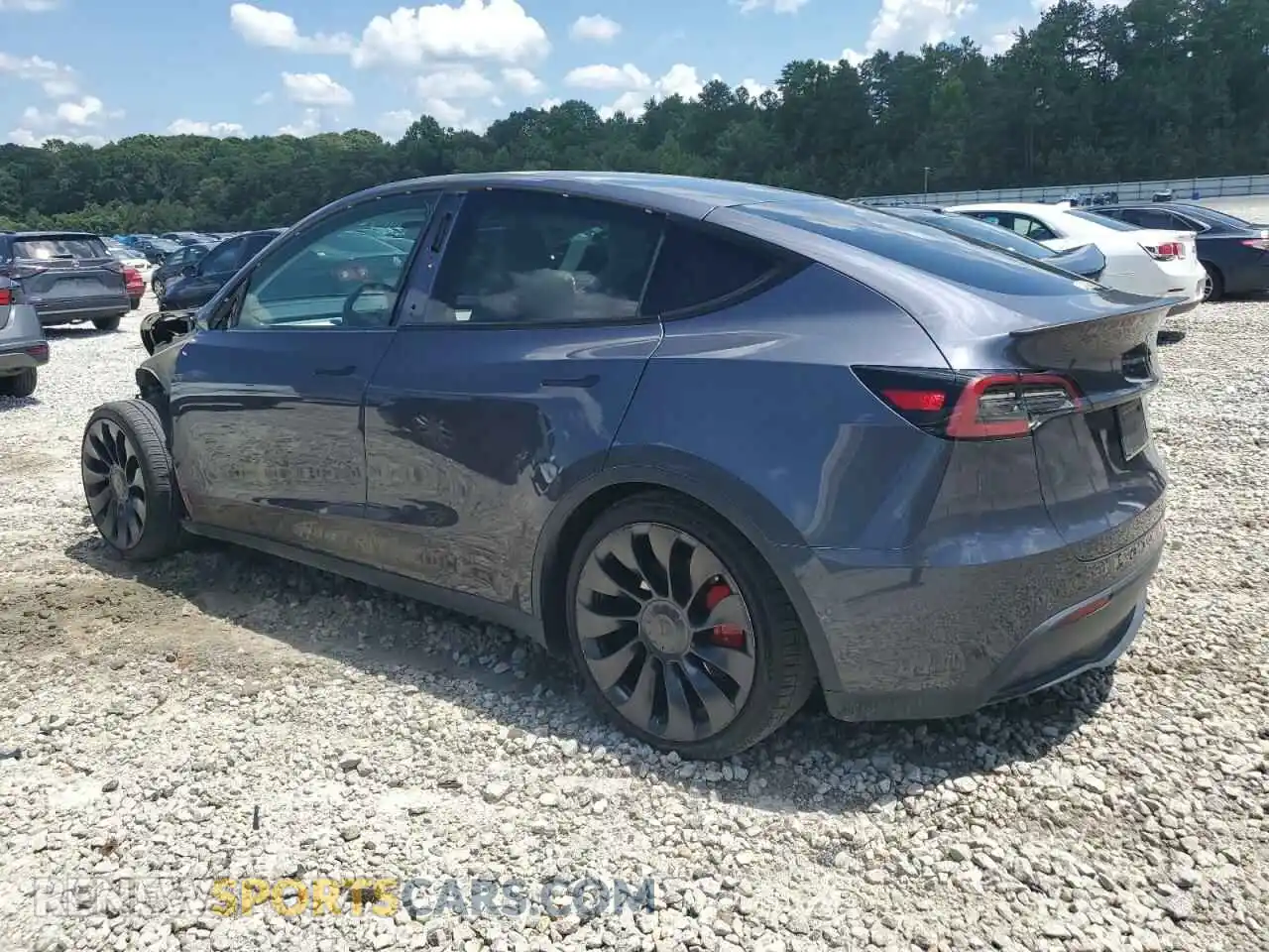 2 Photograph of a damaged car 7SAYGDEF3NF532311 TESLA MODEL Y 2022