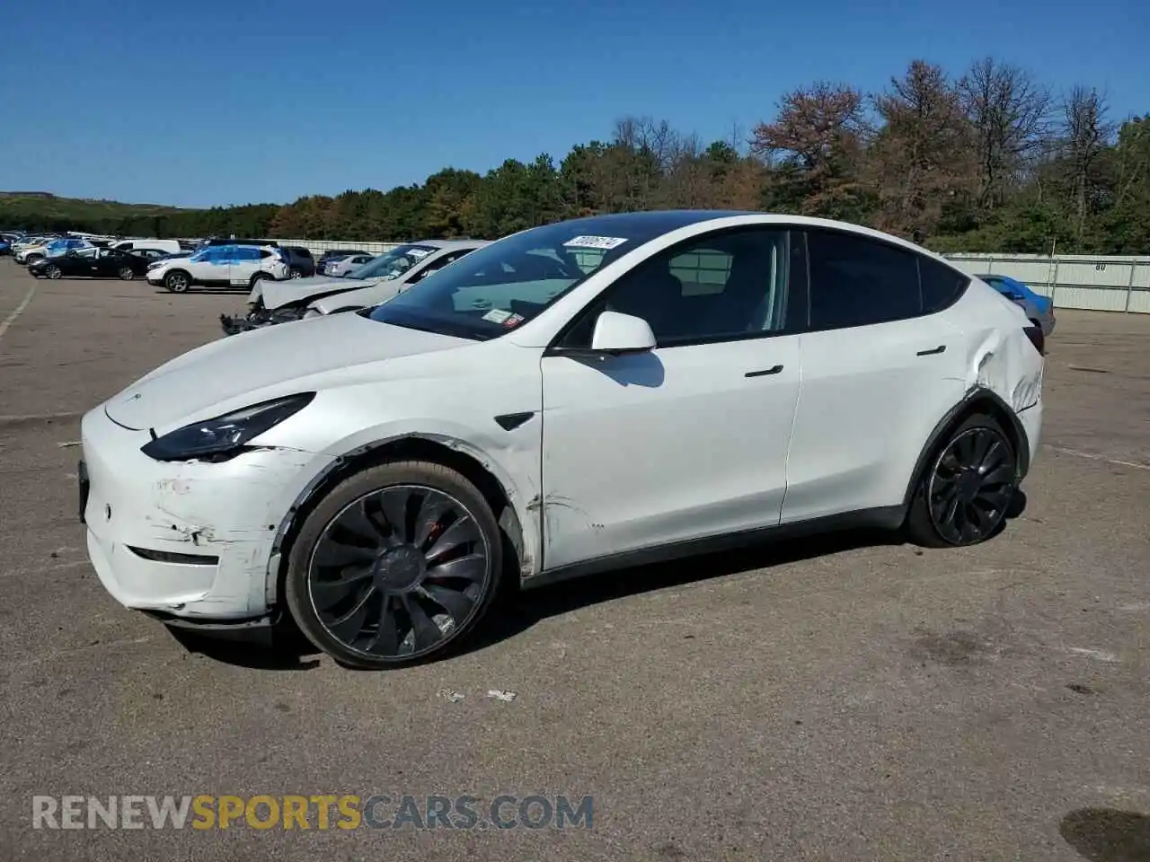 1 Photograph of a damaged car 7SAYGDEF3NF537332 TESLA MODEL Y 2022