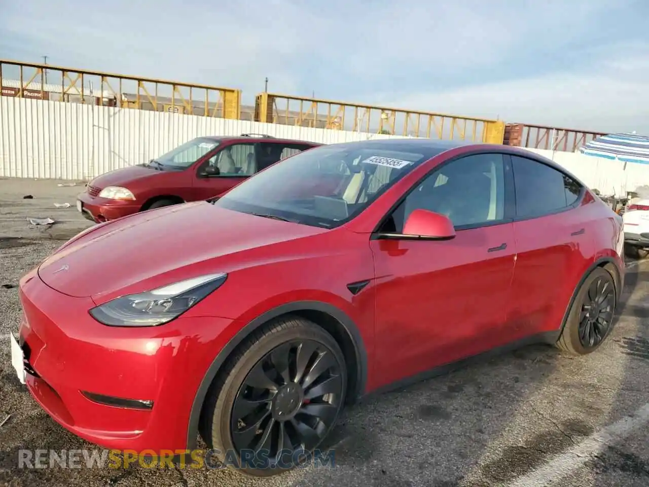 1 Photograph of a damaged car 7SAYGDEF3NF541431 TESLA MODEL Y 2022