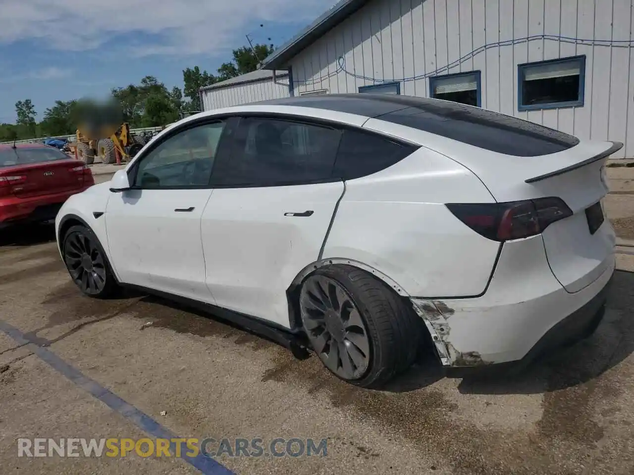 2 Photograph of a damaged car 7SAYGDEF3NF554700 TESLA MODEL Y 2022