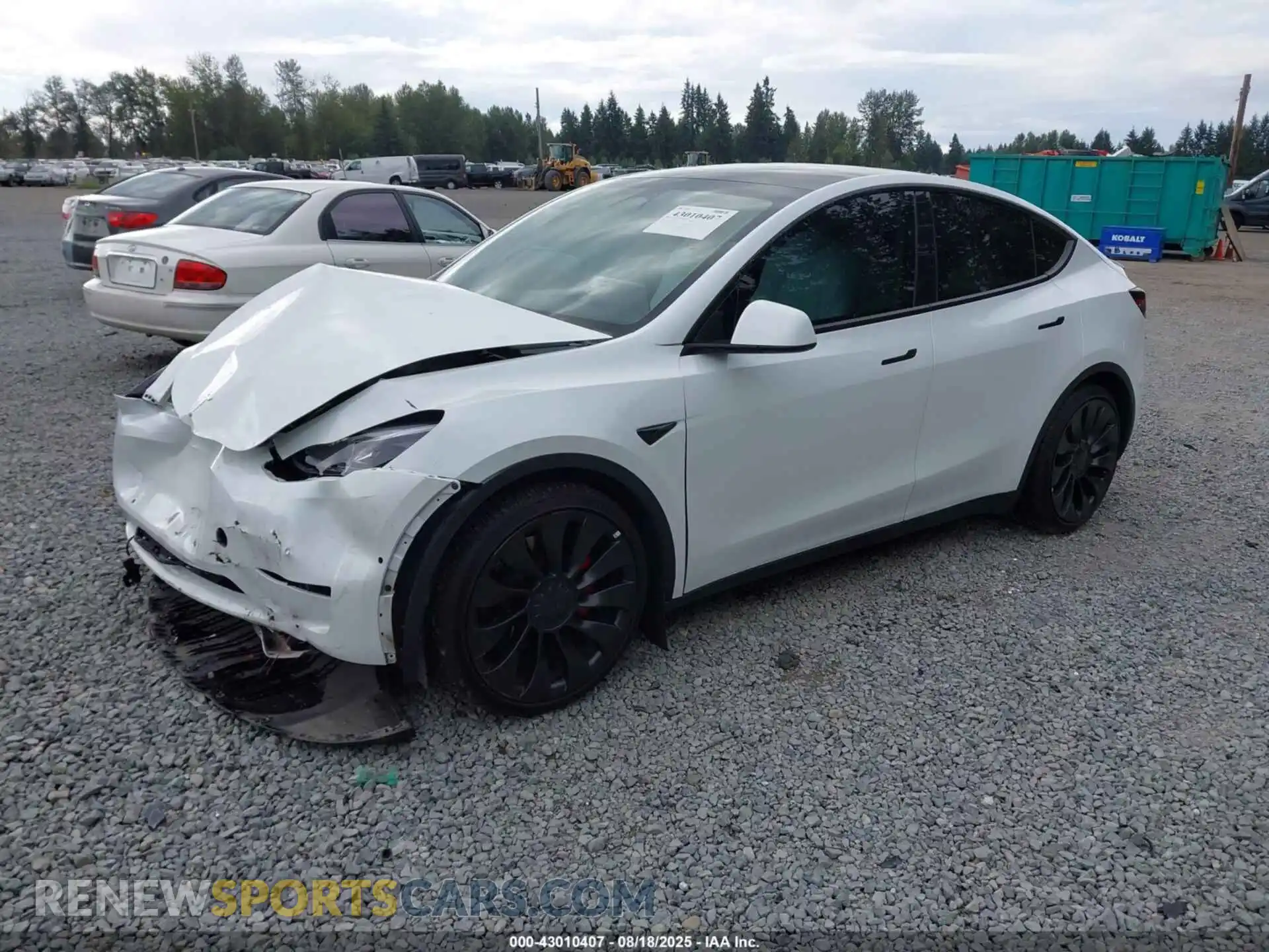 2 Photograph of a damaged car 7SAYGDEF3NF565275 TESLA MODEL Y 2022