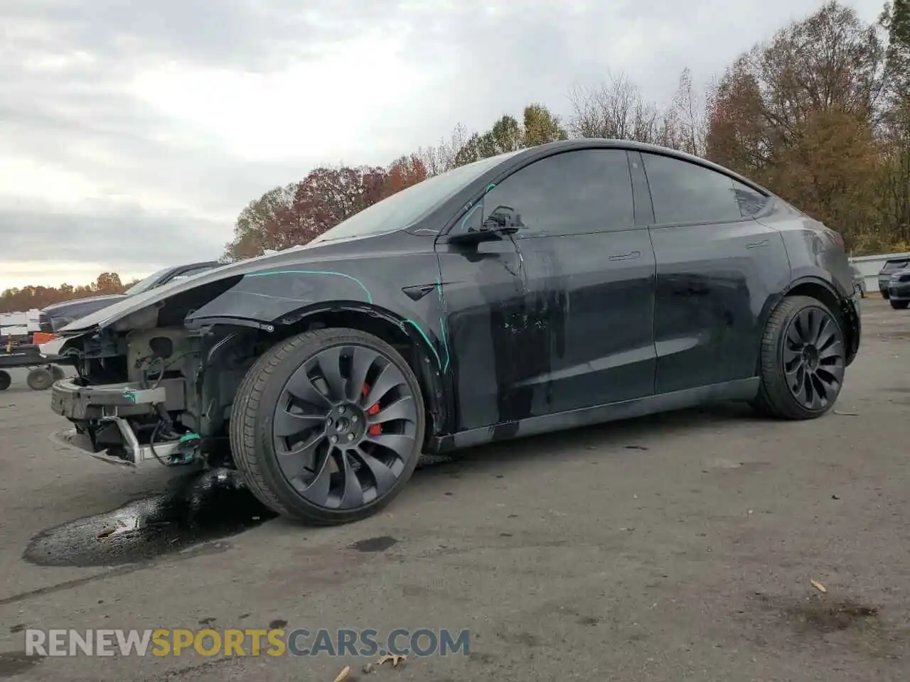 1 Photograph of a damaged car 7SAYGDEF3NF576003 TESLA MODEL Y 2022