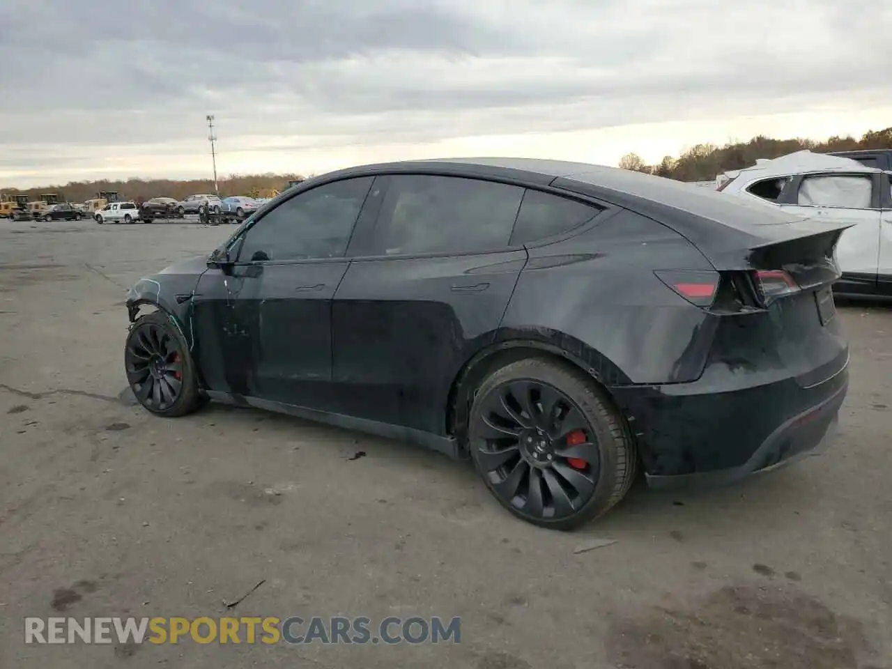2 Photograph of a damaged car 7SAYGDEF3NF576003 TESLA MODEL Y 2022