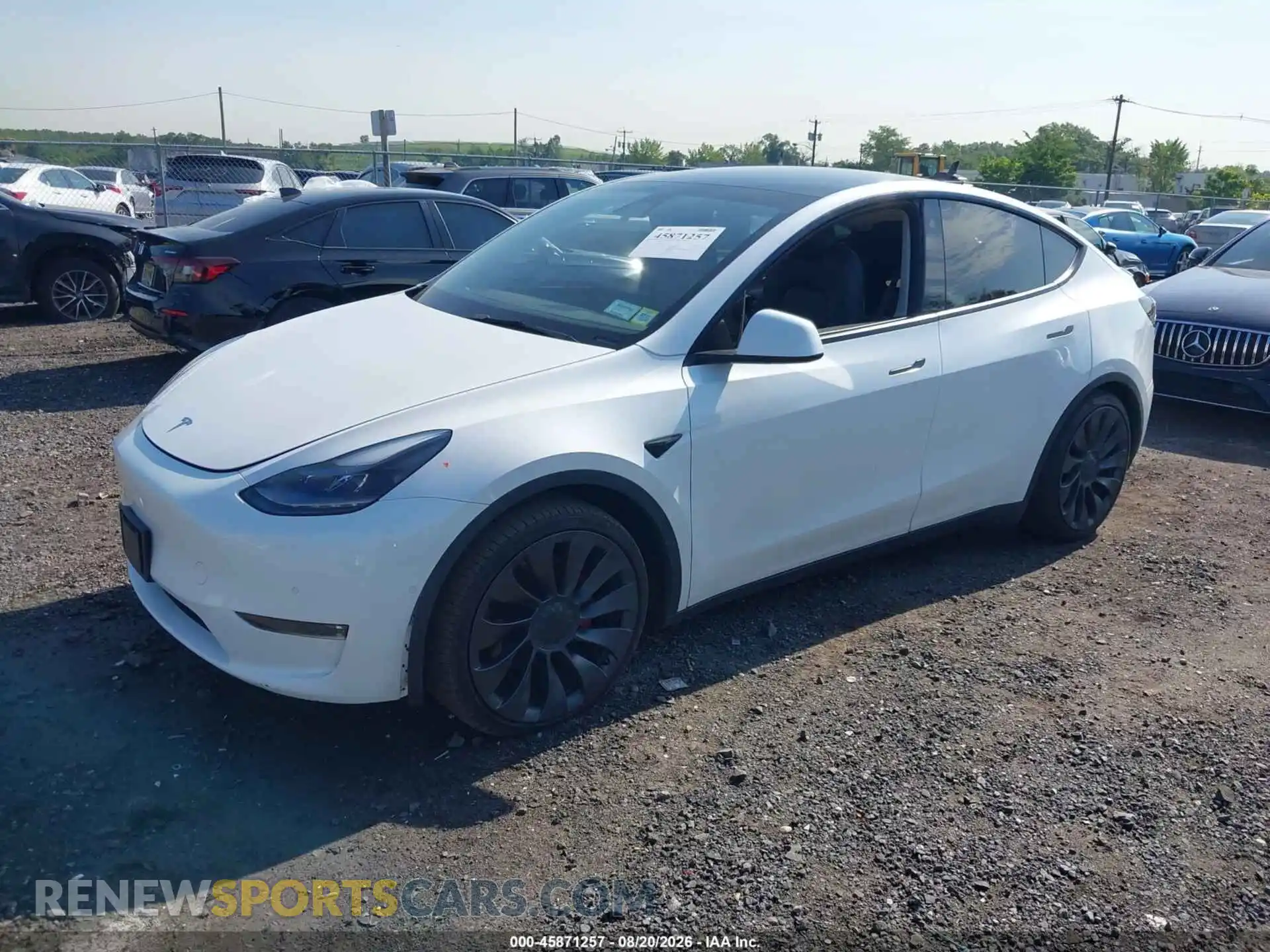 2 Photograph of a damaged car 7SAYGDEF4NF309033 TESLA MODEL Y 2022