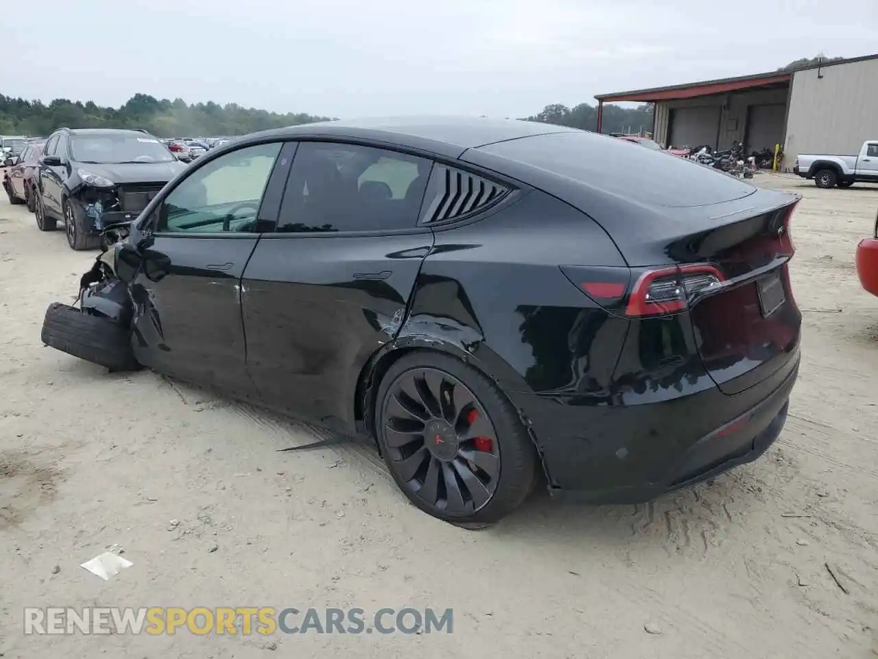 2 Photograph of a damaged car 7SAYGDEF4NF310117 TESLA MODEL Y 2022