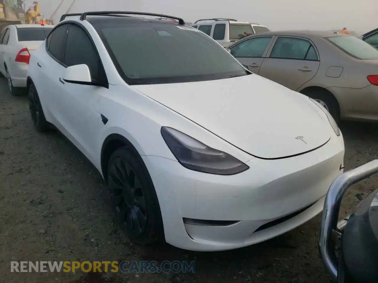 1 Photograph of a damaged car 7SAYGDEF4NF324342 TESLA MODEL Y 2022