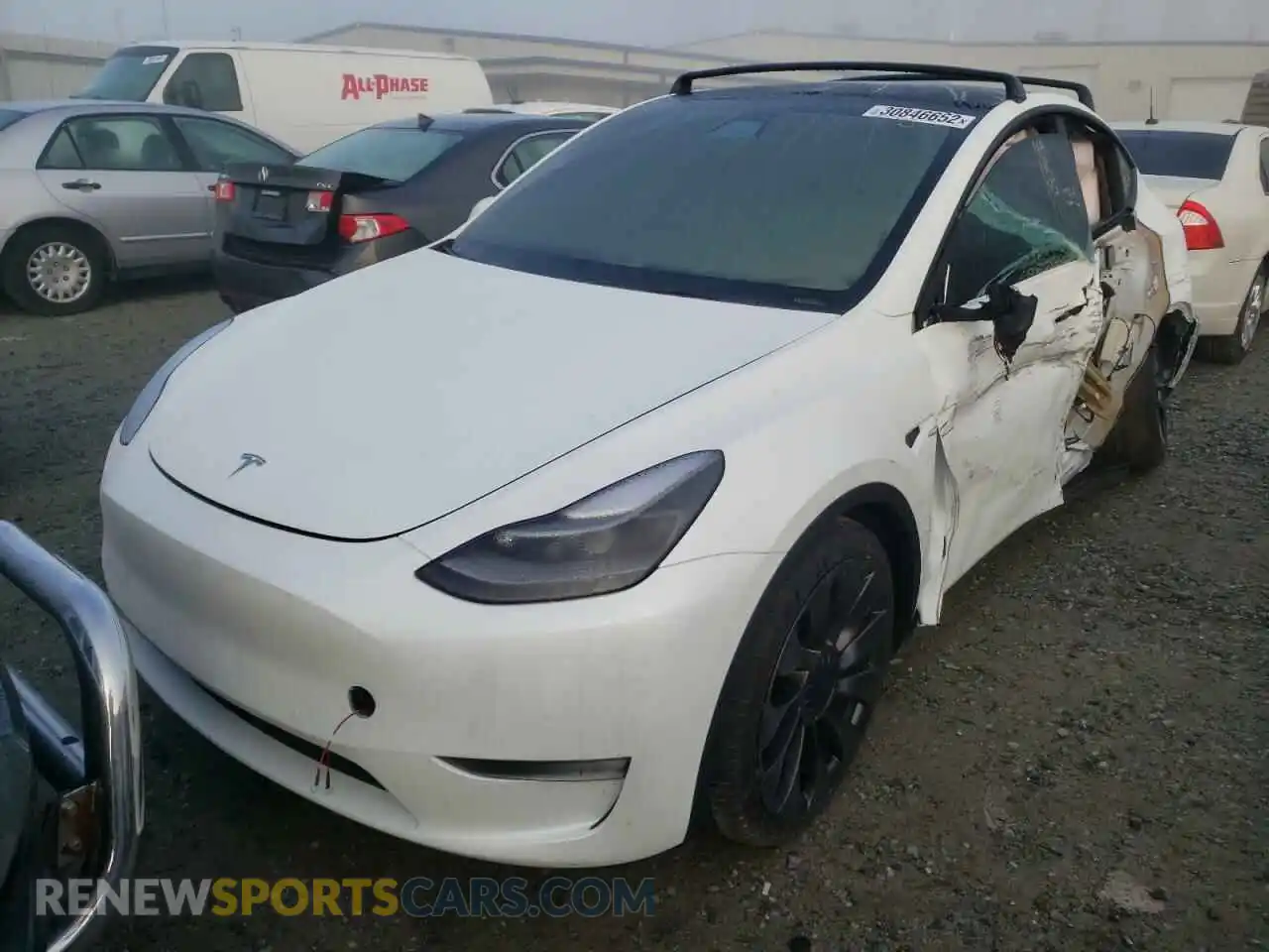 2 Photograph of a damaged car 7SAYGDEF4NF324342 TESLA MODEL Y 2022