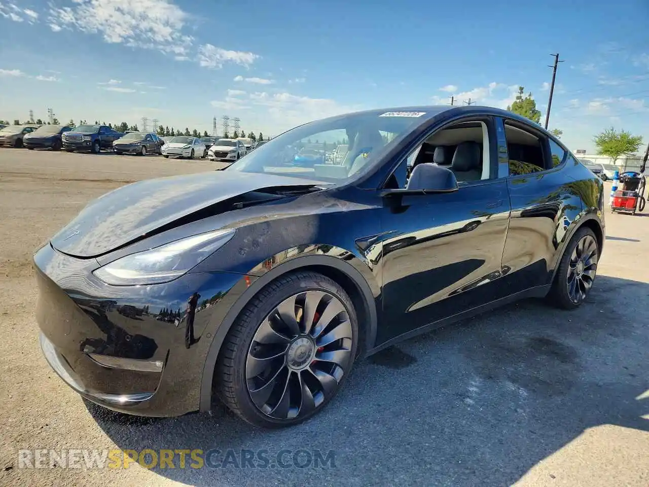 1 Photograph of a damaged car 7SAYGDEF4NF390809 TESLA MODEL Y 2022