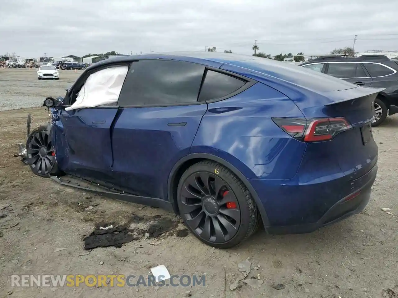 2 Photograph of a damaged car 7SAYGDEF4NF394472 TESLA MODEL Y 2022