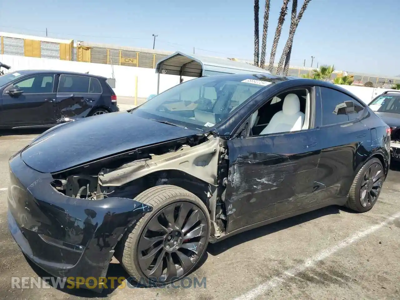 1 Photograph of a damaged car 7SAYGDEF4NF436834 TESLA MODEL Y 2022