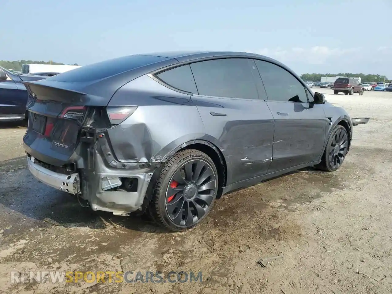 3 fotografías del automóvil dañado 7SAYGDEF4NF447462 TESLA MODEL Y 2022