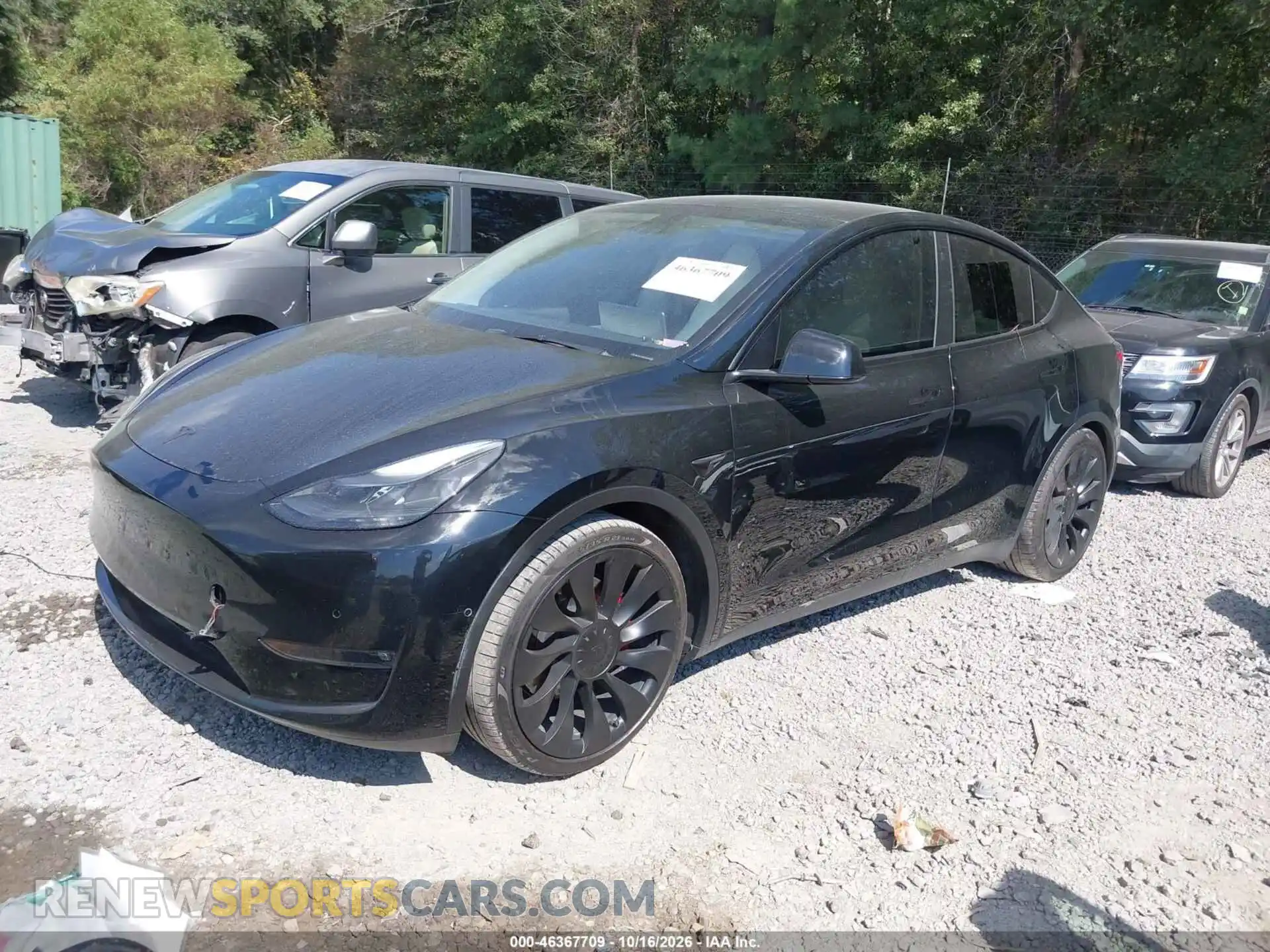 2 Photograph of a damaged car 7SAYGDEF4NF450040 TESLA MODEL Y 2022