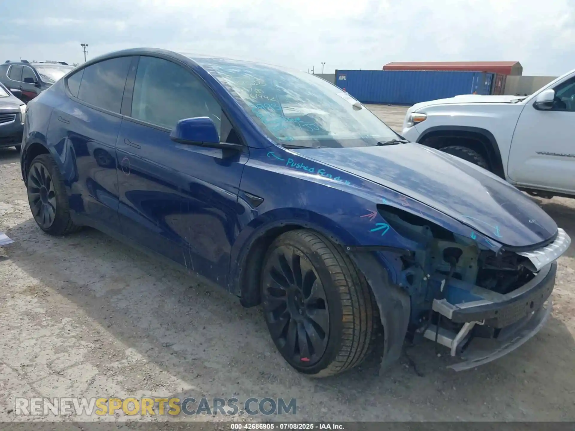 1 fotografías del automóvil dañado 7SAYGDEF4NF461992 TESLA MODEL Y 2022