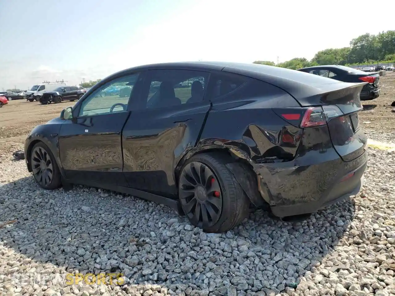 2 Фотография поврежденного автомобиля 7SAYGDEF4NF465203 TESLA MODEL Y 2022