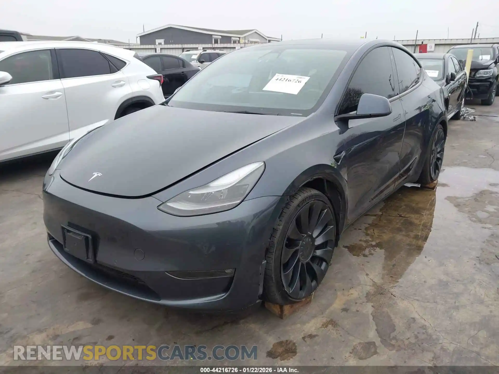 2 Photograph of a damaged car 7SAYGDEF4NF468294 TESLA MODEL Y 2022