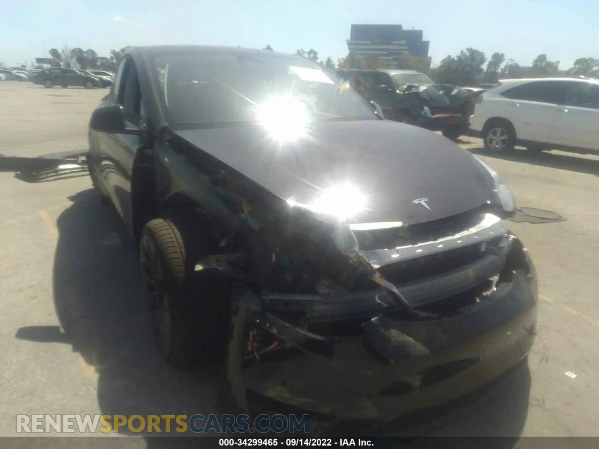 1 Photograph of a damaged car 7SAYGDEF4NF485189 TESLA MODEL Y 2022