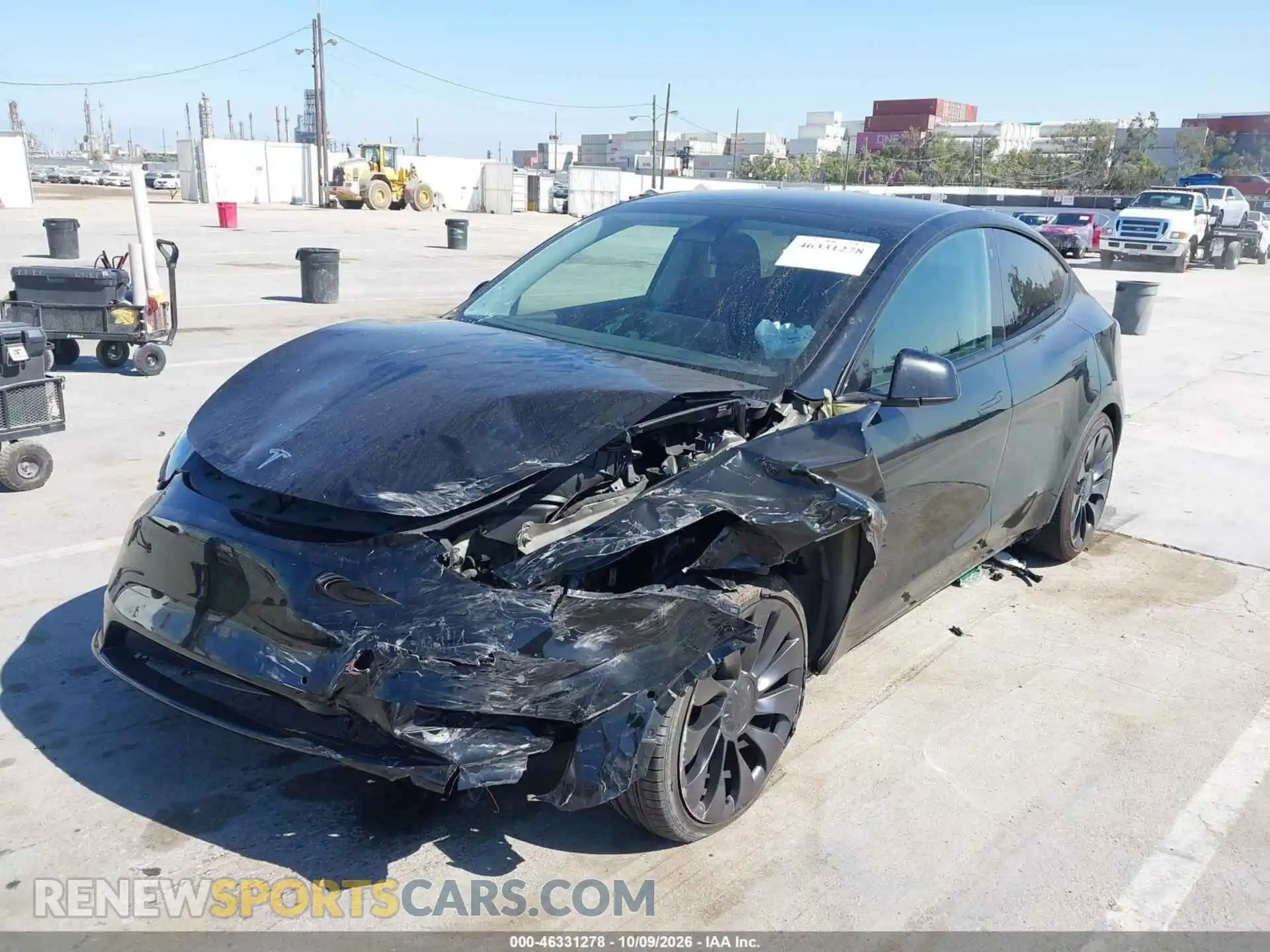 2 fotografías del automóvil dañado 7SAYGDEF4NF495298 TESLA MODEL Y 2022