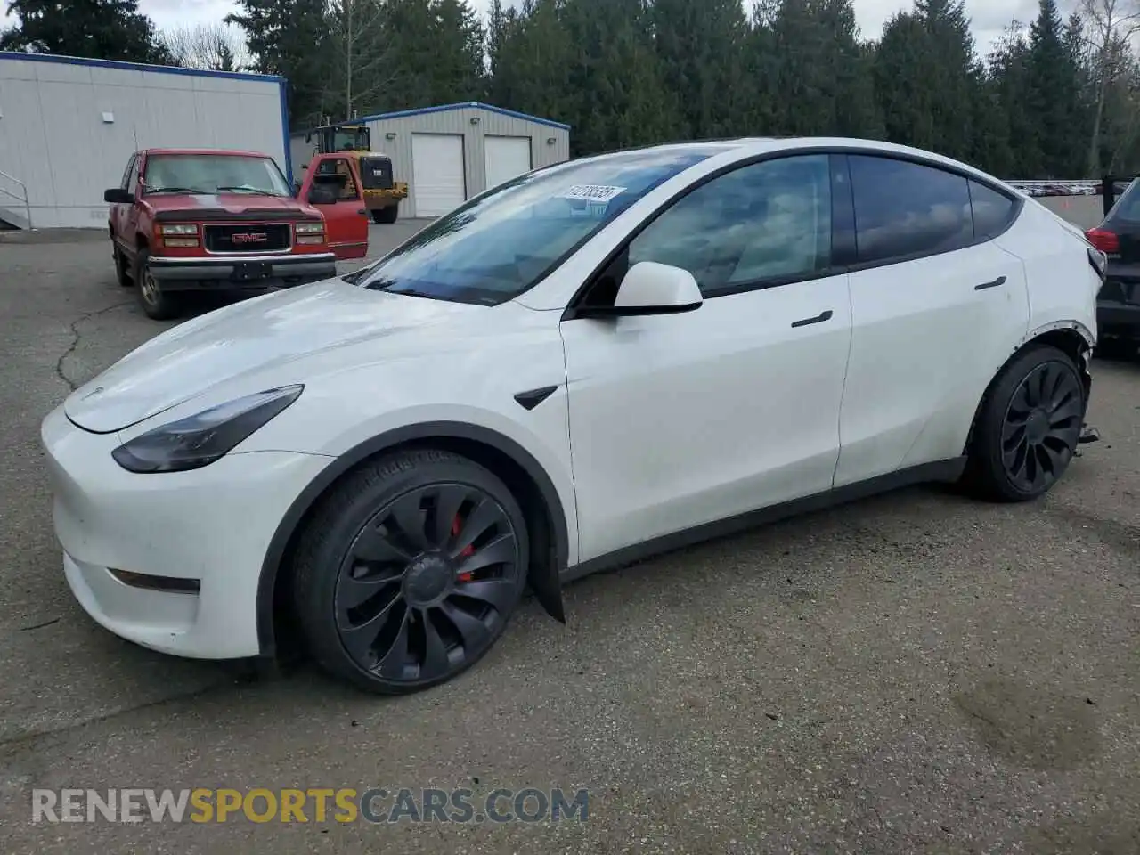 1 Photograph of a damaged car 7SAYGDEF4NF518109 TESLA MODEL Y 2022