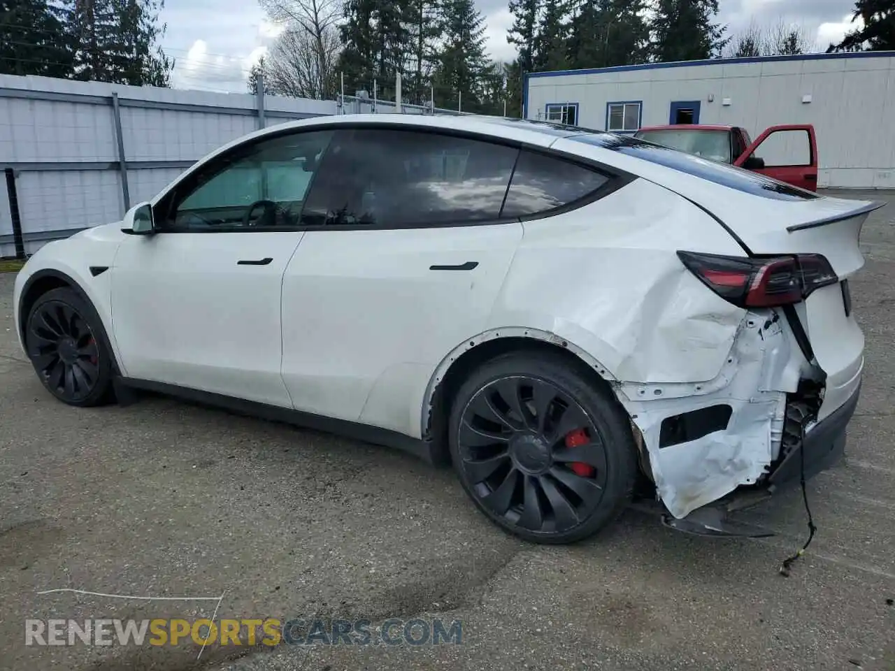 2 Photograph of a damaged car 7SAYGDEF4NF518109 TESLA MODEL Y 2022