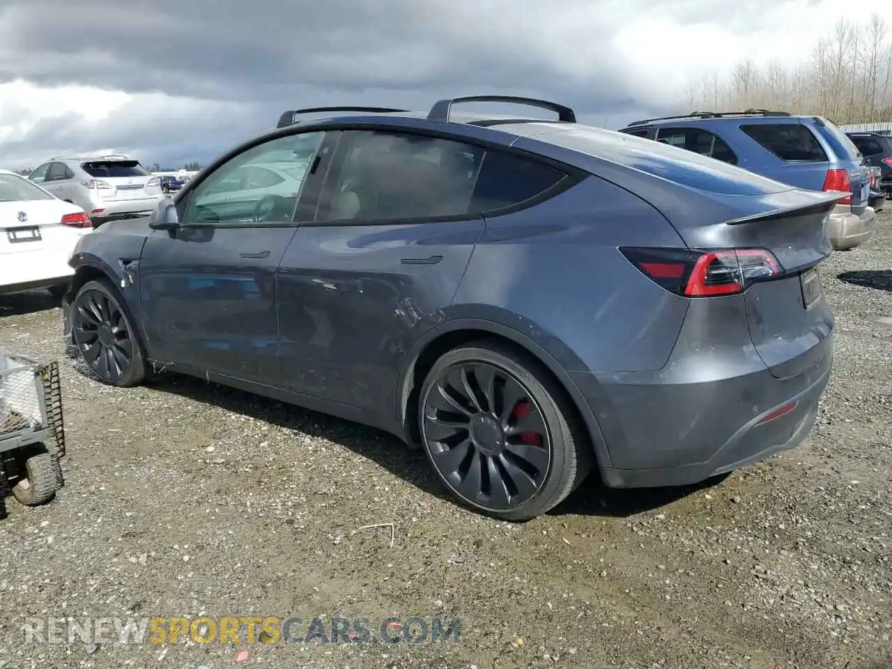 2 Photograph of a damaged car 7SAYGDEF4NF523021 TESLA MODEL Y 2022