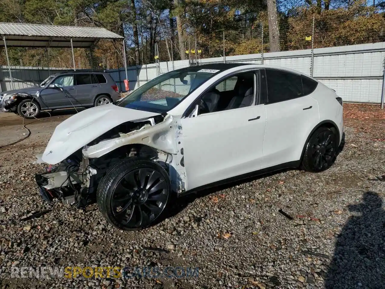 1 Photograph of a damaged car 7SAYGDEF4NF541129 TESLA MODEL Y 2022