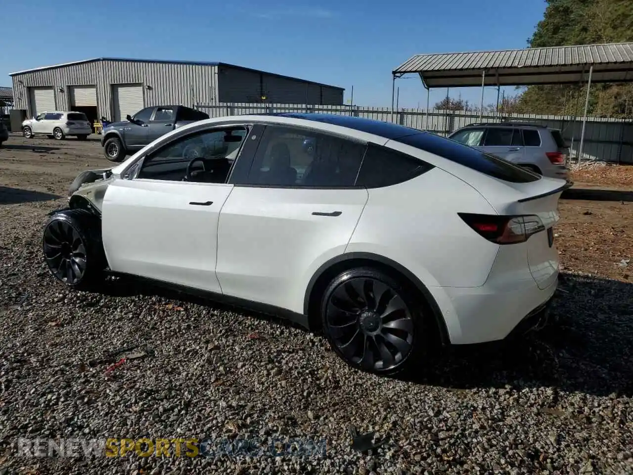 2 Photograph of a damaged car 7SAYGDEF4NF541129 TESLA MODEL Y 2022