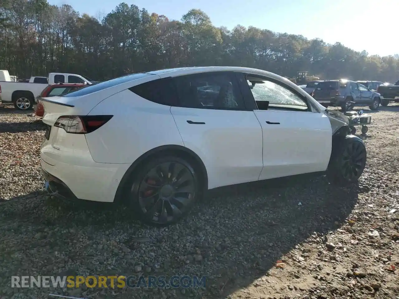 3 Photograph of a damaged car 7SAYGDEF4NF541129 TESLA MODEL Y 2022