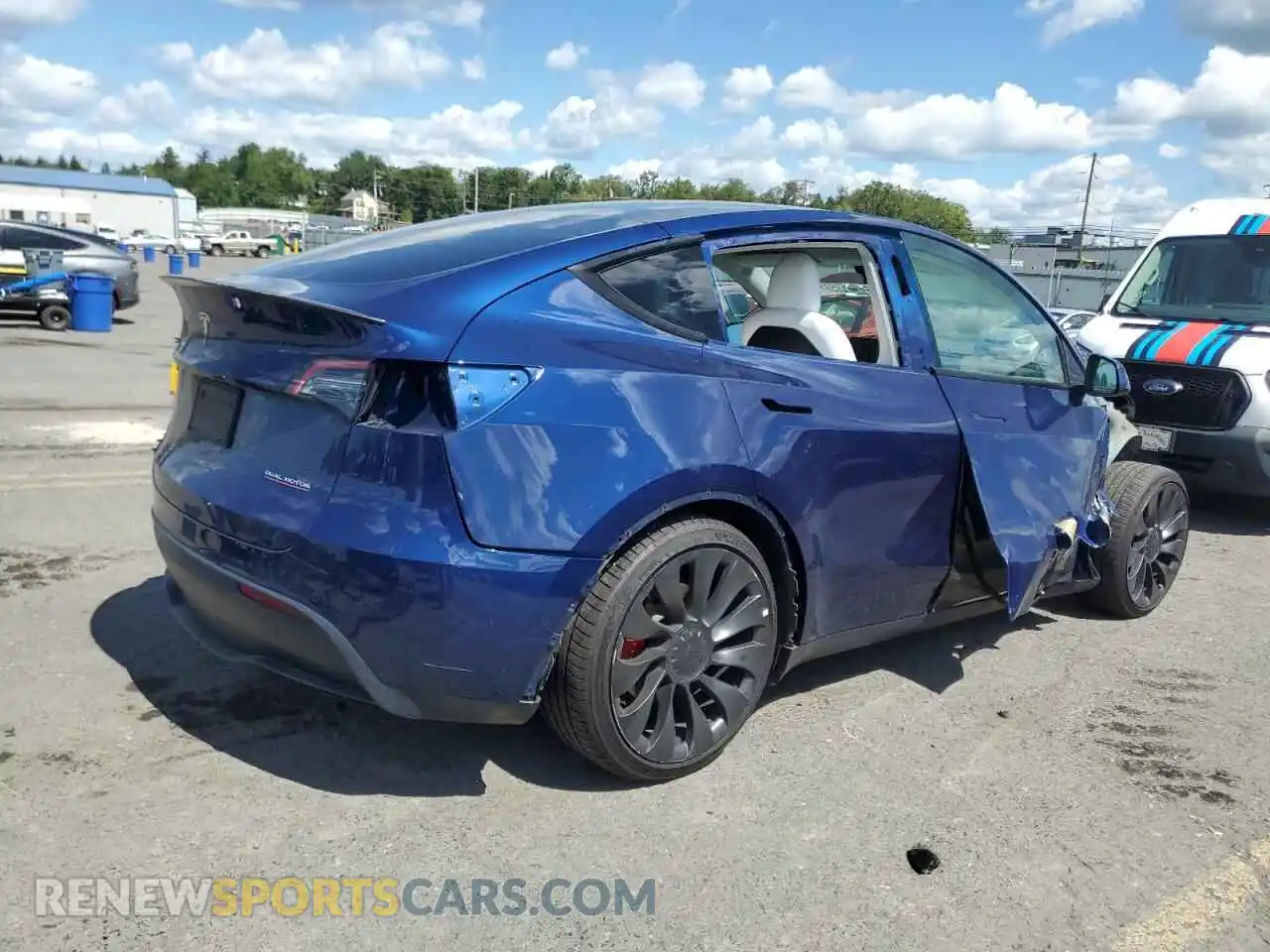 3 Photograph of a damaged car 7SAYGDEF4NF556035 TESLA MODEL Y 2022