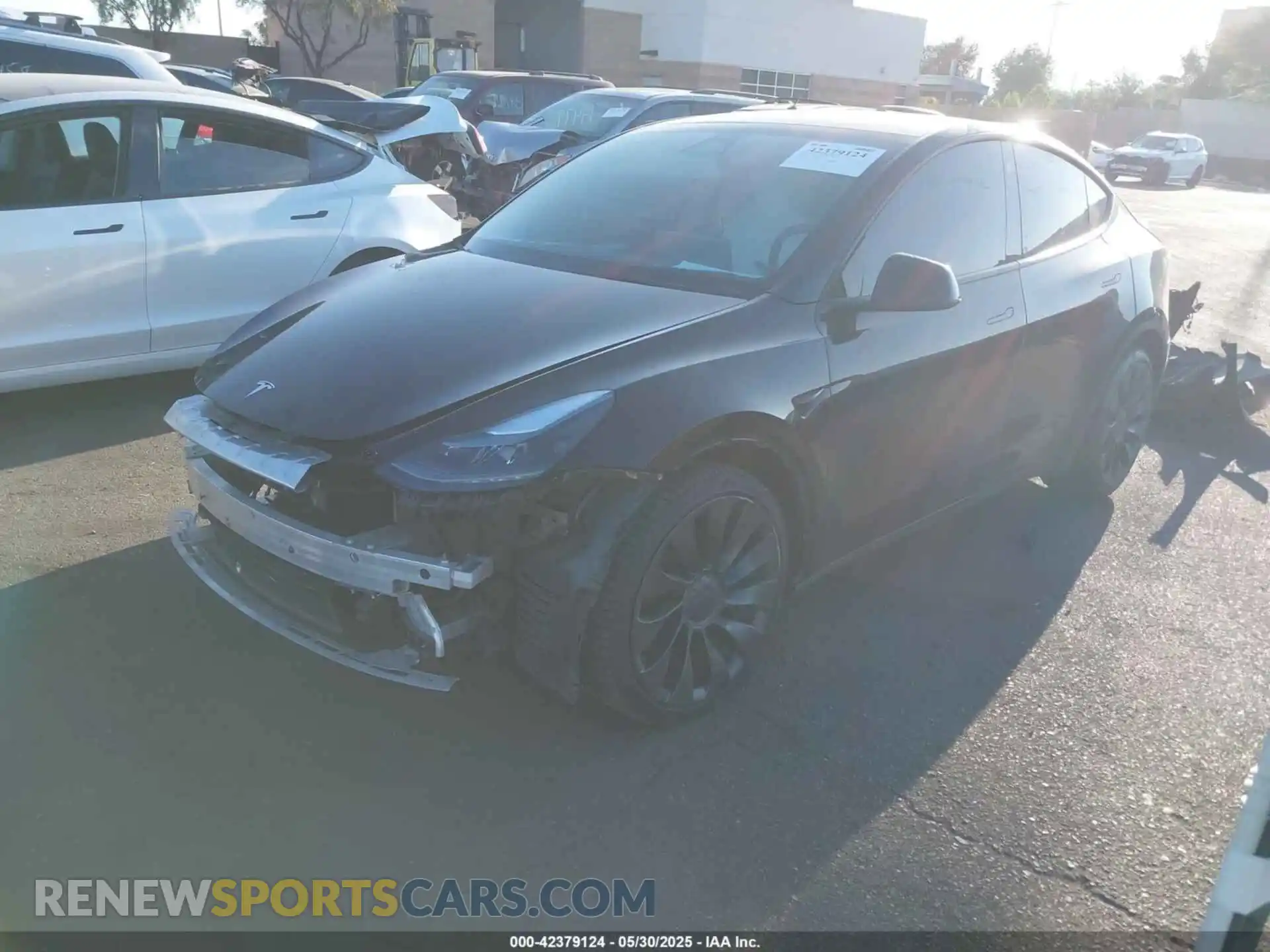 2 fotografías del automóvil dañado 7SAYGDEF4NF564975 TESLA MODEL Y 2022