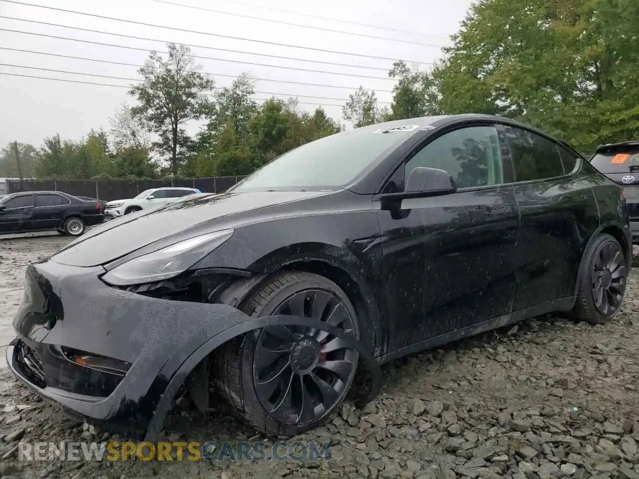 1 Photograph of a damaged car 7SAYGDEF5NF309588 TESLA MODEL Y 2022