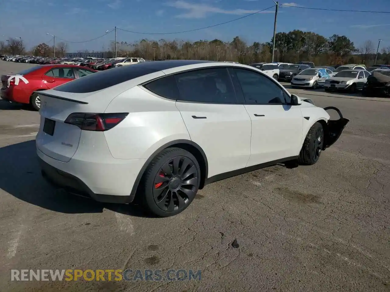 3 Photograph of a damaged car 7SAYGDEF5NF313270 TESLA MODEL Y 2022