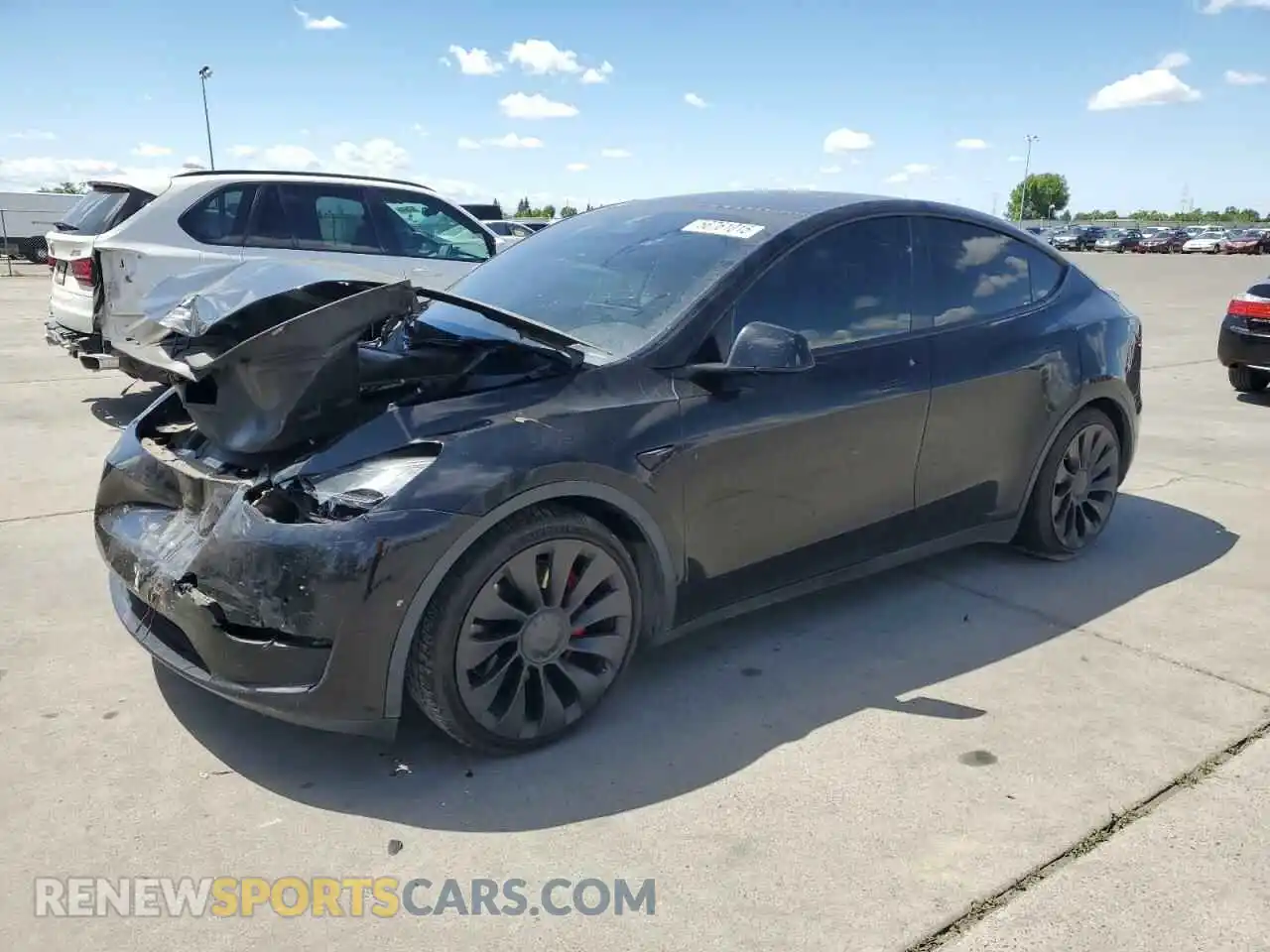 1 Фотография поврежденного автомобиля 7SAYGDEF5NF343708 TESLA MODEL Y 2022