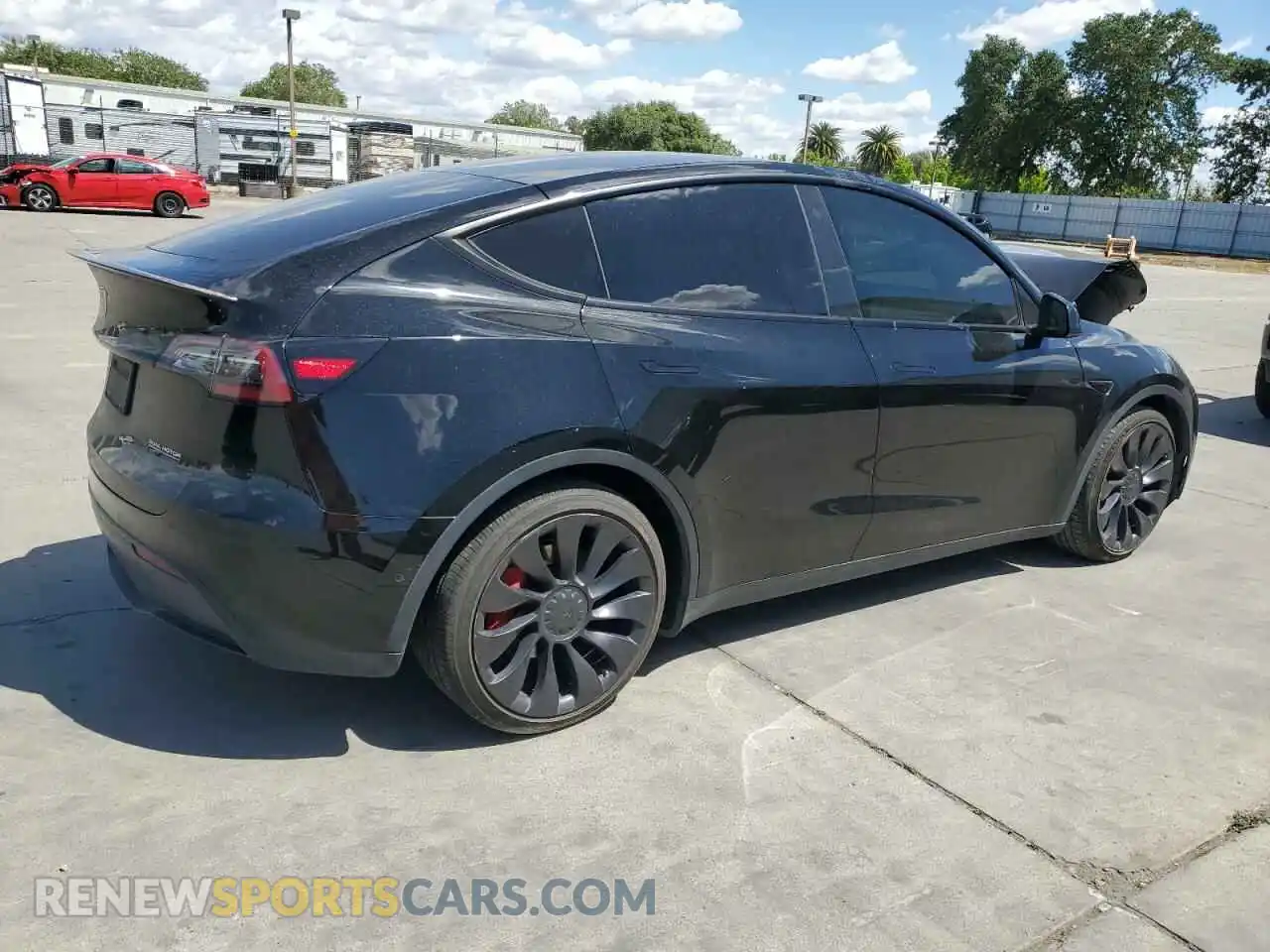 3 Фотография поврежденного автомобиля 7SAYGDEF5NF343708 TESLA MODEL Y 2022