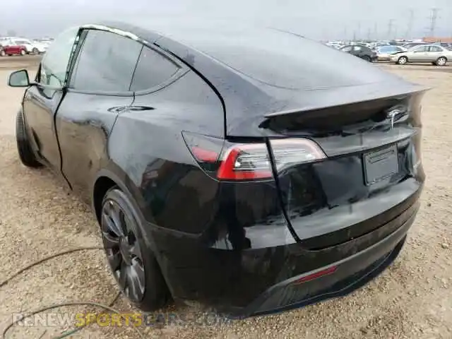 3 Photograph of a damaged car 7SAYGDEF5NF366325 TESLA MODEL Y 2022