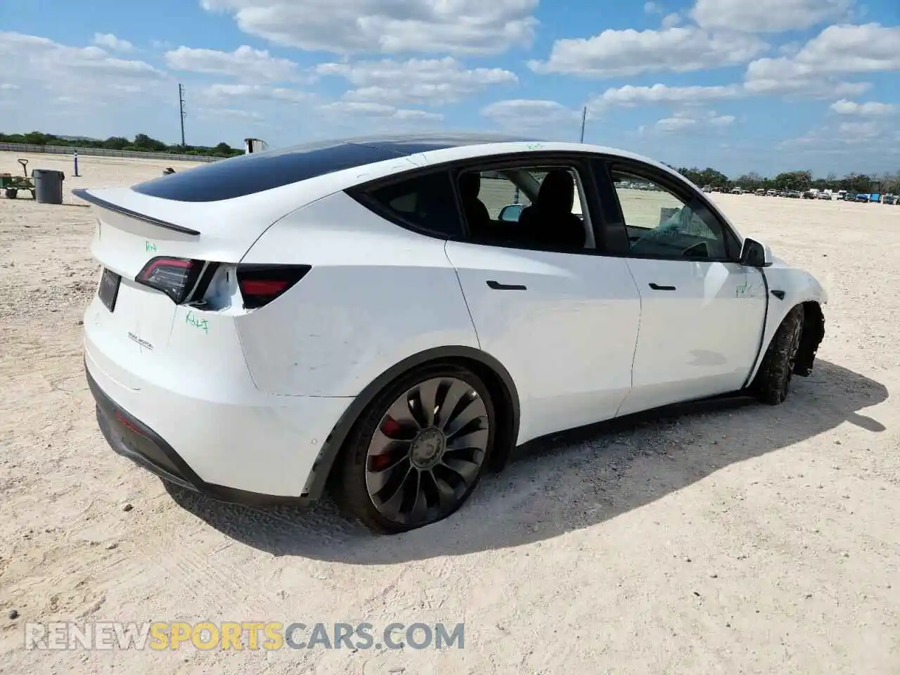 3 fotografías del automóvil dañado 7SAYGDEF5NF367989 TESLA MODEL Y 2022