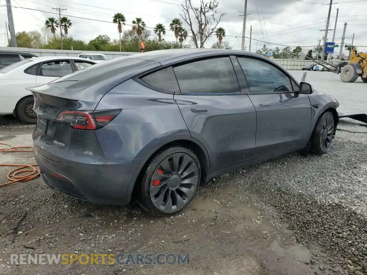 3 Фотография поврежденного автомобиля 7SAYGDEF5NF376840 TESLA MODEL Y 2022