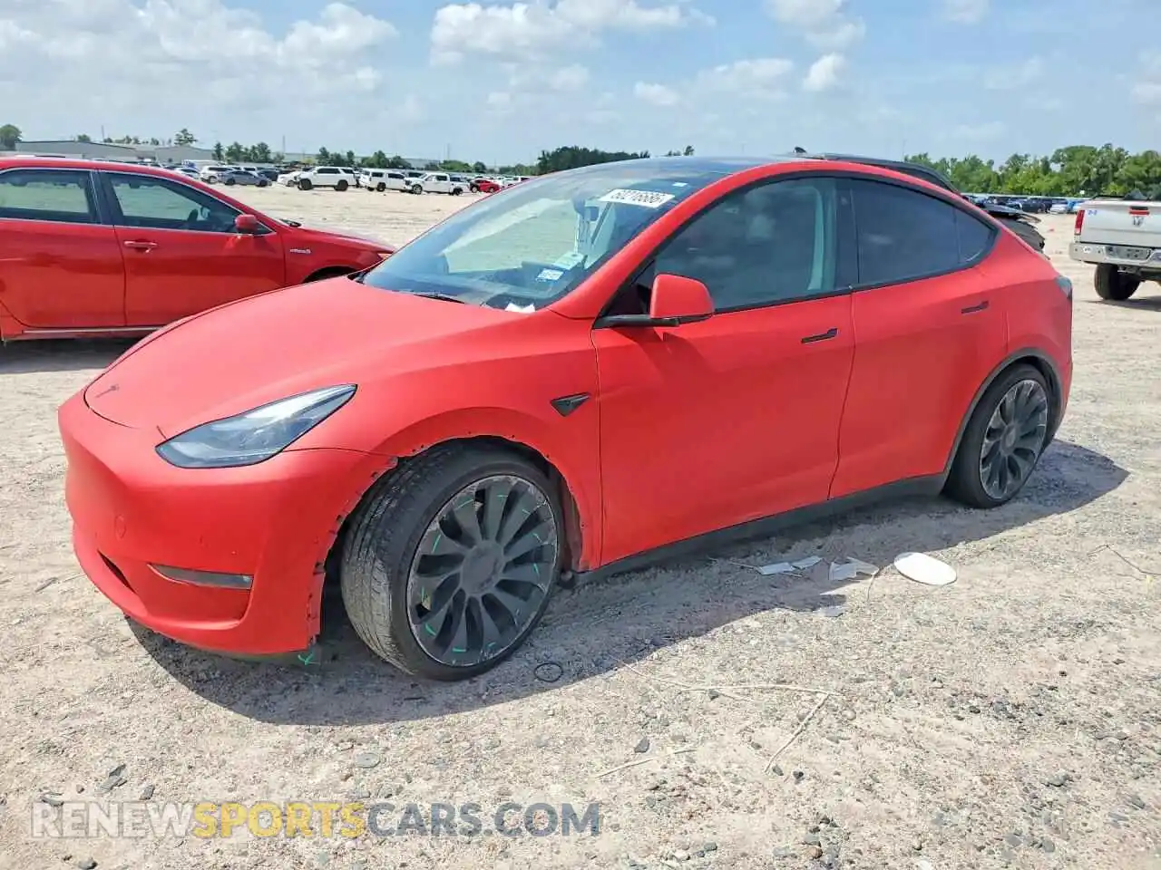 1 Photograph of a damaged car 7SAYGDEF5NF382752 TESLA MODEL Y 2022
