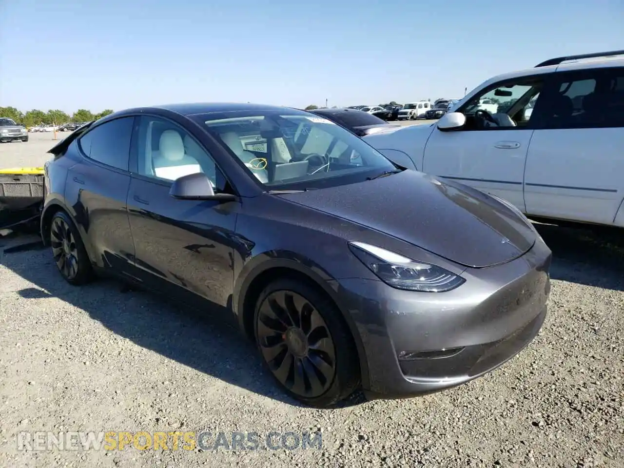 1 Photograph of a damaged car 7SAYGDEF5NF391421 TESLA MODEL Y 2022