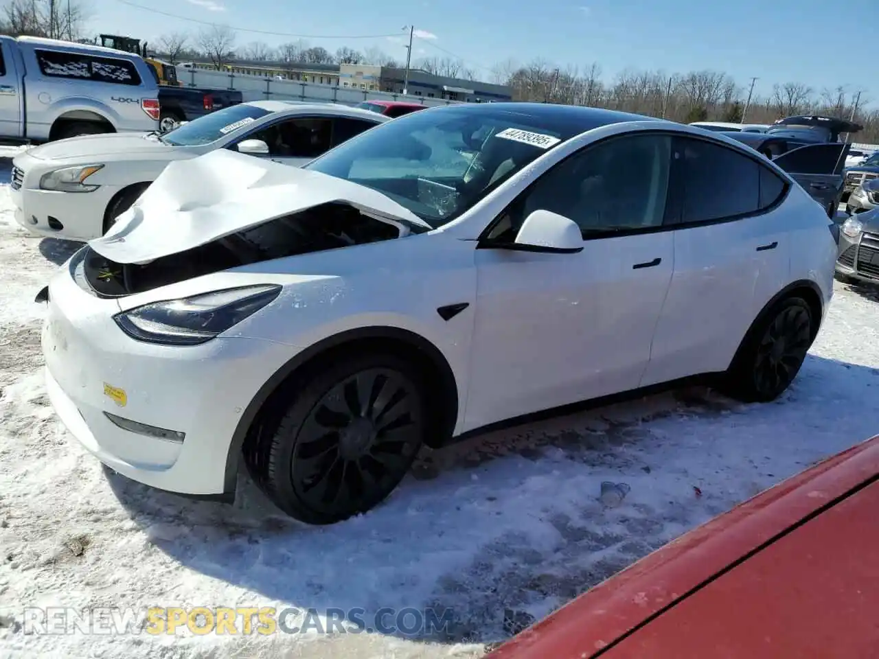 1 Photograph of a damaged car 7SAYGDEF5NF406452 TESLA MODEL Y 2022